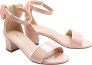 Tulleen Patent Banded Block Heels