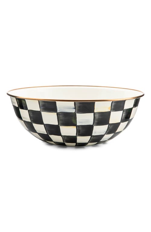 Mackenzie-childs Mackenzie Childs Courtly Check Extra Large Everyday Bowl In Black