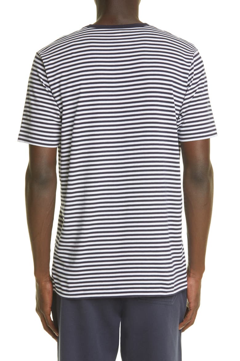 Stripe T-Shirt, Alternate, color, WHITE/ NAVY