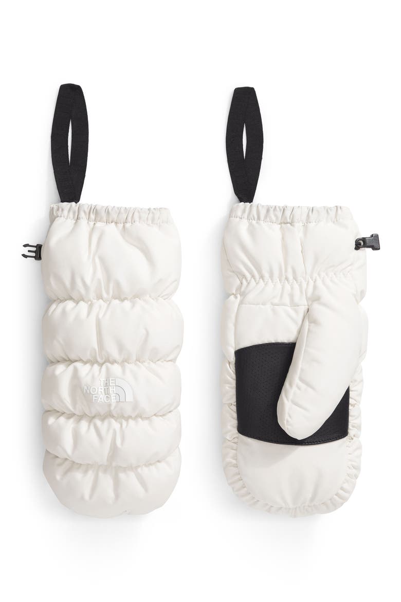 Montana Puffer Mittens, Main, color, WHITE DUNE