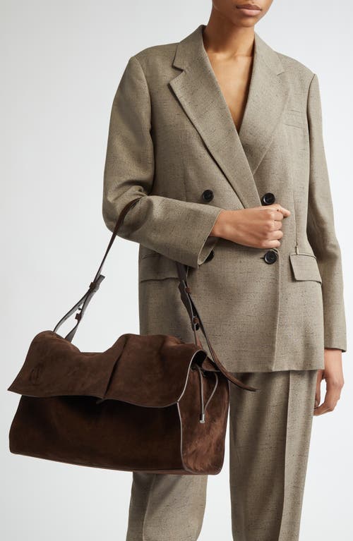 Christian Louboutin Baggy Large Shoulder Bag In Suede