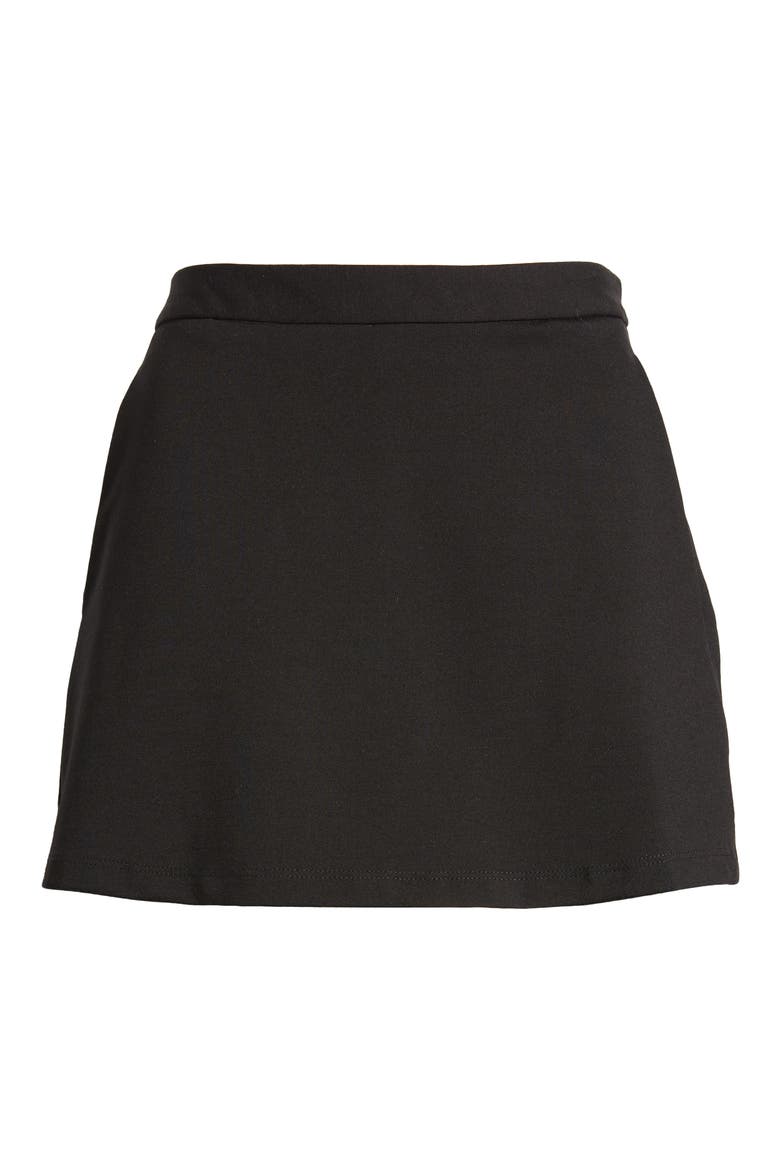 Slit Pocket Skort, Alternate, color, BLACK JET