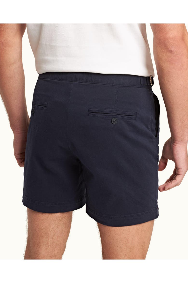 Bulldog Stretch-Cotton Mid-Length Stretch-Cotton Shorts, Alternate, color, DARK NAVY