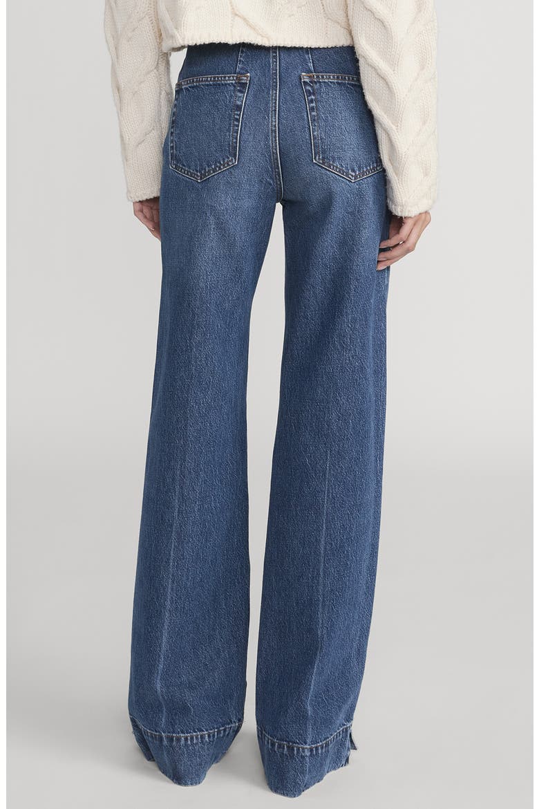 The Slice High Waist Flare Jeans, Alternate, color, HEADLINER