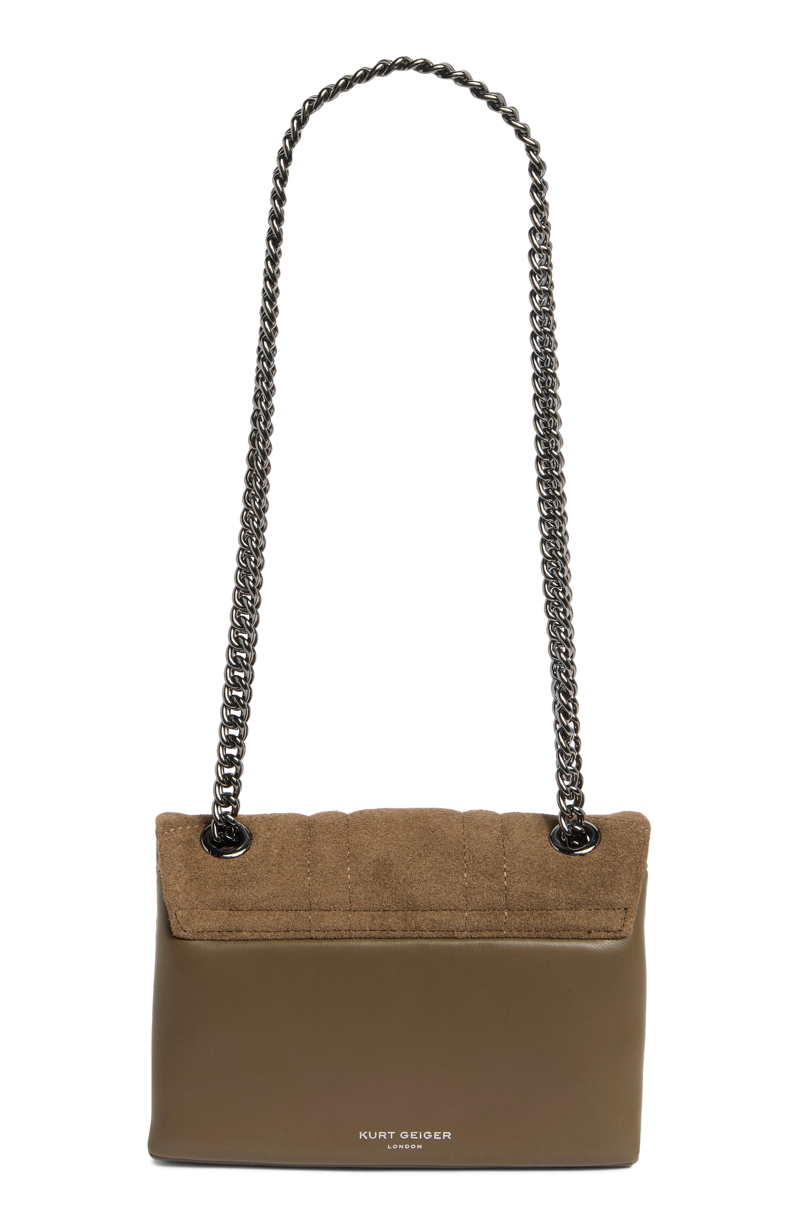 Kurt Geiger London Mini Kensington Union Jack Crossbody Bag, Alternate, color, Dark Grey