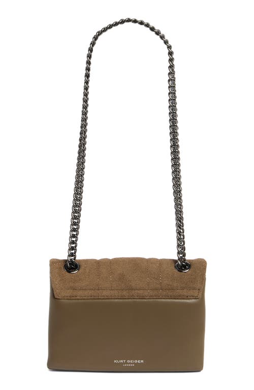 Kurt Geiger London Mini Kensington Union Jack Crossbody Bag In Gray