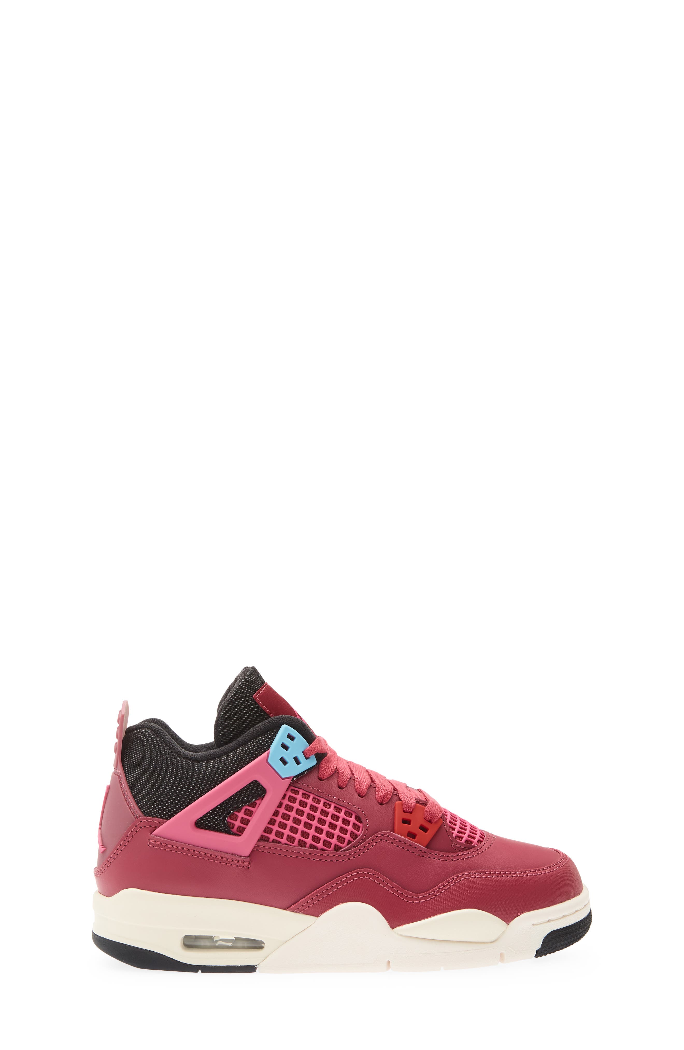 Kids' Air Jordan 4 Retro Basketball Sneaker, Alternate, color, SWEET BEET/ PINK/ OFF NOIR
