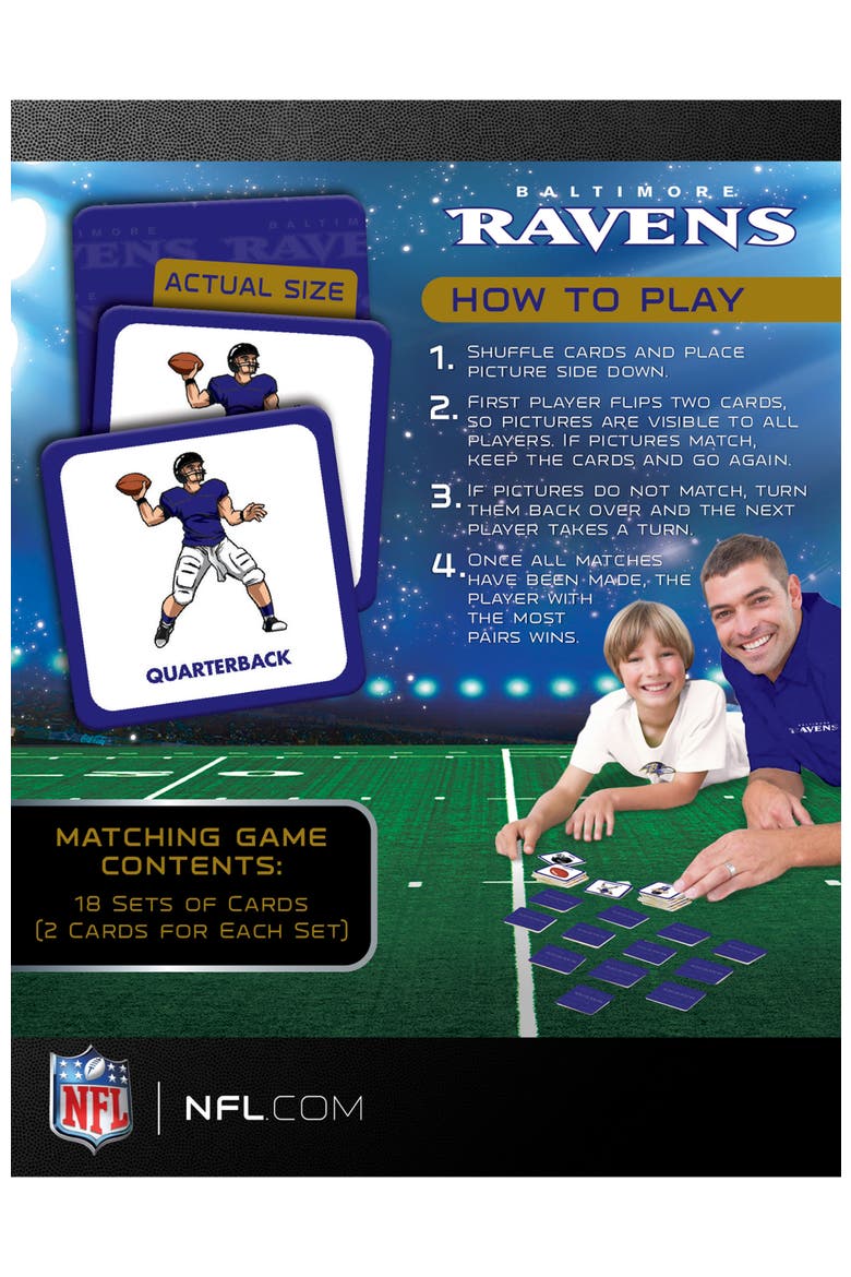 Baltimore Ravens Matching Game, Alternate, color, Multicolor