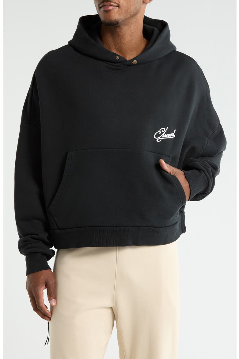 Logo Rectangle Hoodie, Main, color, BLACK INK