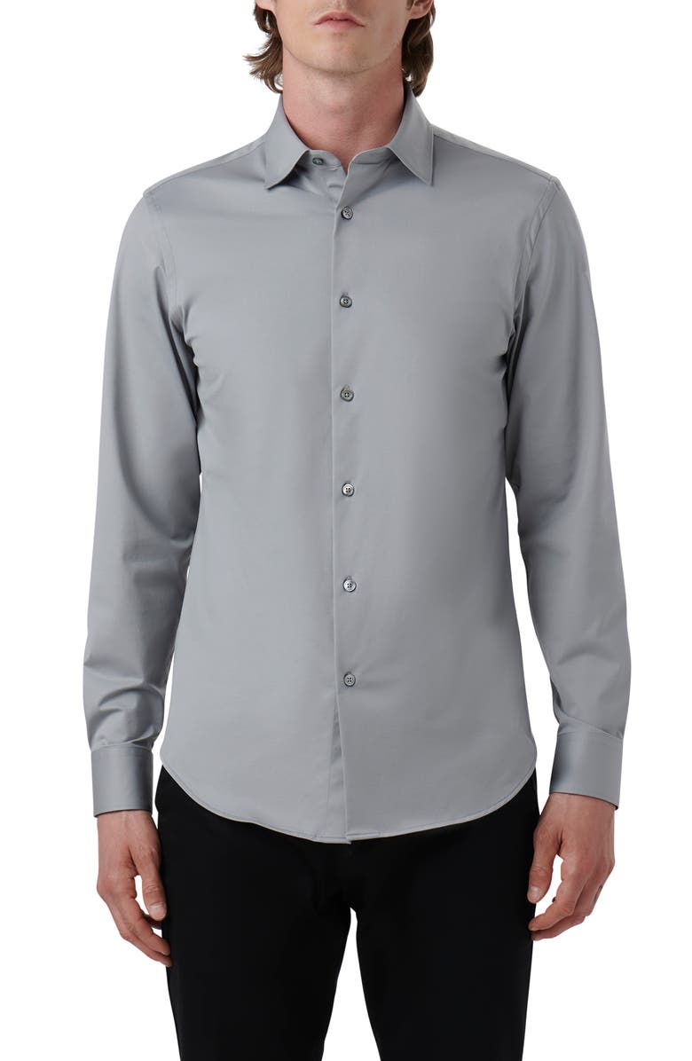 Bugatchi James OoohCotton<sup>®</sup> Button-Up Shirt, Main, color, 