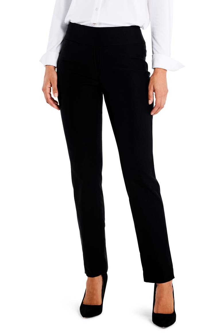 Wonderstretch Pocket Straight Leg Pants, Main, color, BLACK ONYX
