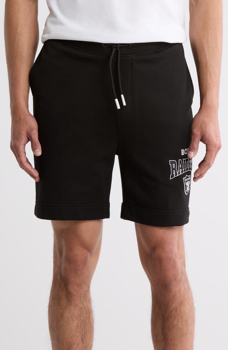 BOSS x NFL Las Vegas Raiders Sweat Shorts, Main, color,