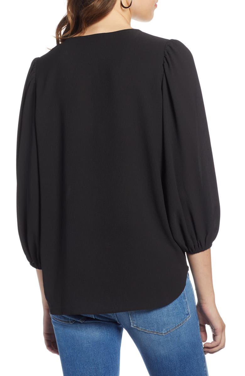 Halogen<sup>®</sup> Blouson Sleeve Top, Alternate, color,