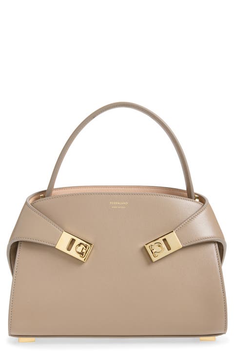 Extra Small Hug Leather Top Handle Bag