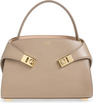FERRAGAMO Extra Small Hug Leather Top Handle Bag