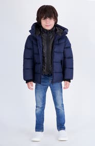 Michael Kors Kids' Puffer Jacket with Inner Bib