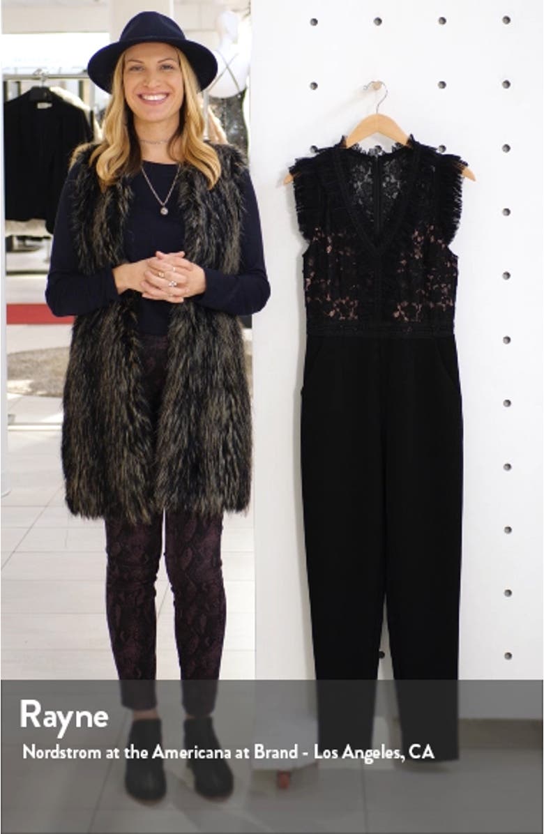 Deven Mesh & Lace Jumpsuit, sales video thumbnail