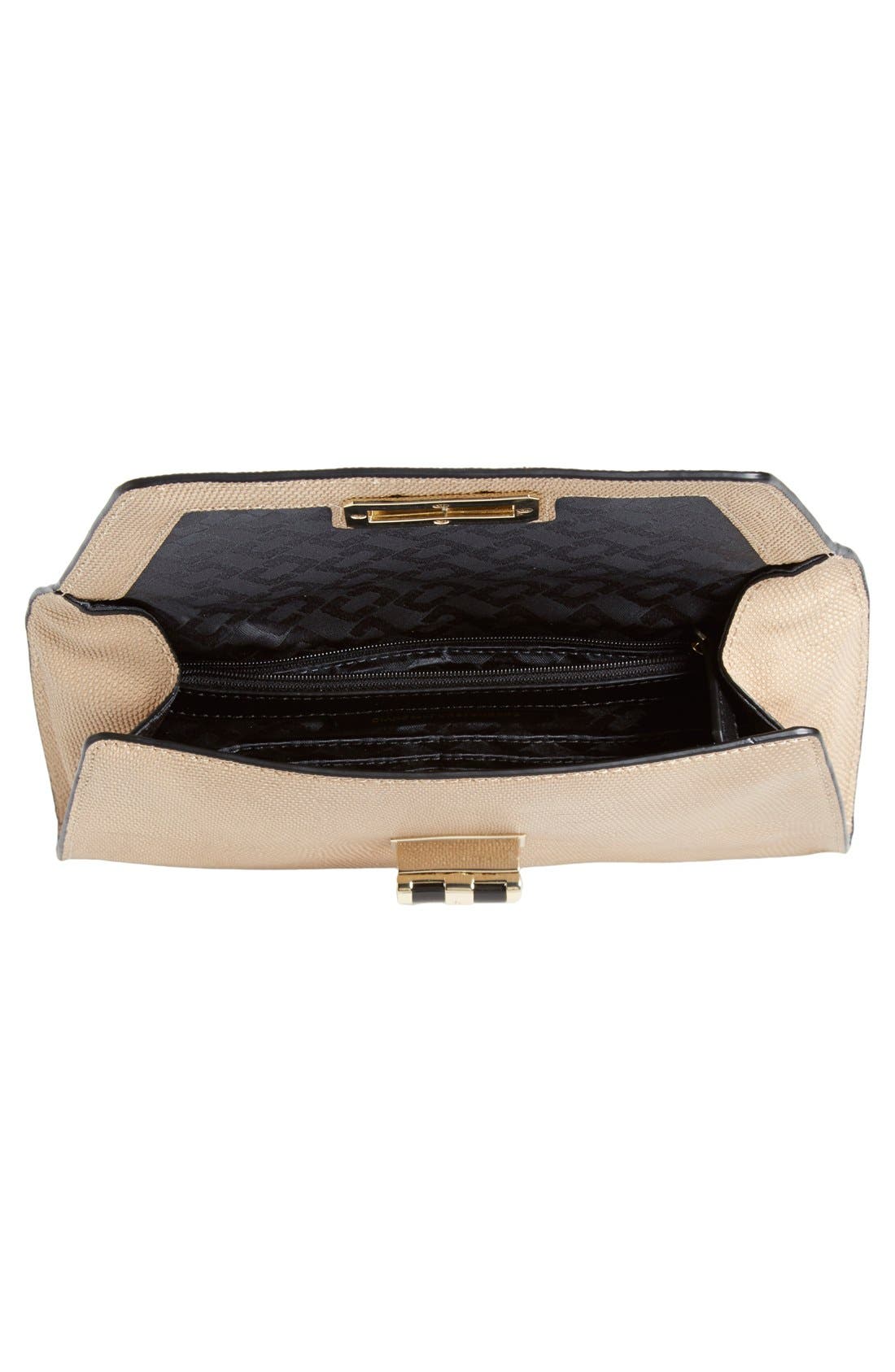 '440 Gallery Uptown' Glitter Clutch, Alternate, color, SAND
