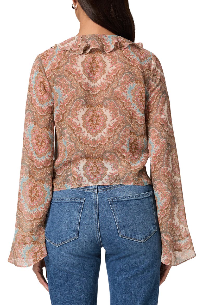 Eve Silk Georgette Shirt, Alternate, color, SURF MULTI