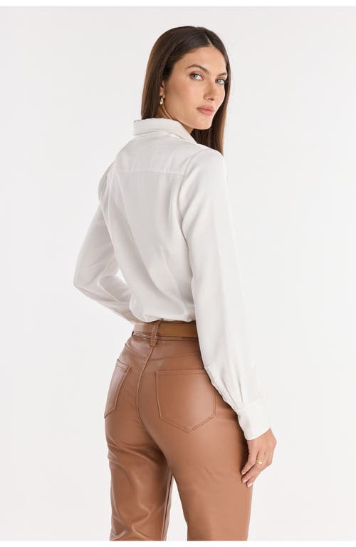 The Noli Shop Paulina Silk Blouse In White