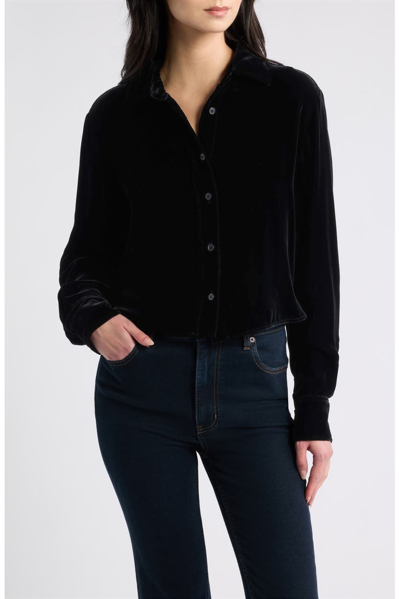 The Velvet Charles Shirt, Main, color, BLACK