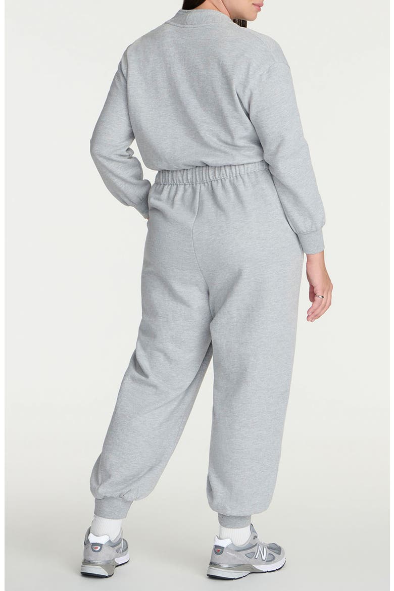 Front Zip Knit Jumpsuit, Alternate, color, HEATHER GREY