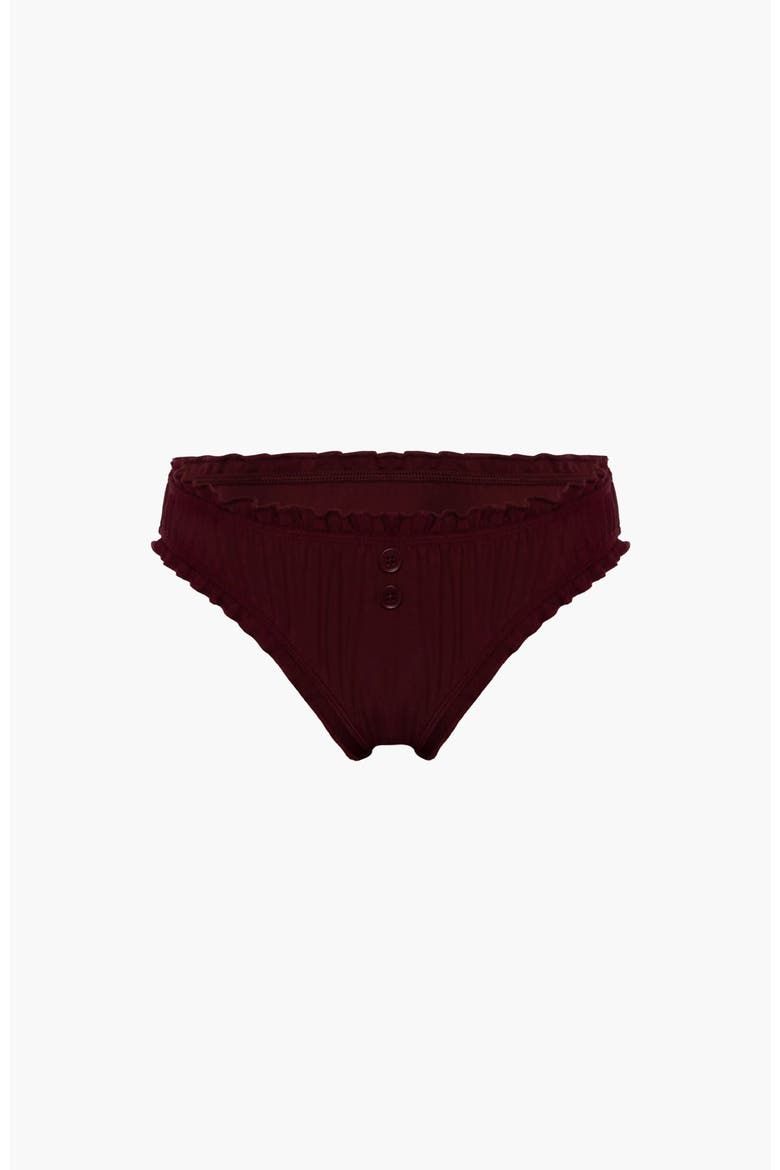 Bloomer Bikini Bottom, Main, color, Maroon
