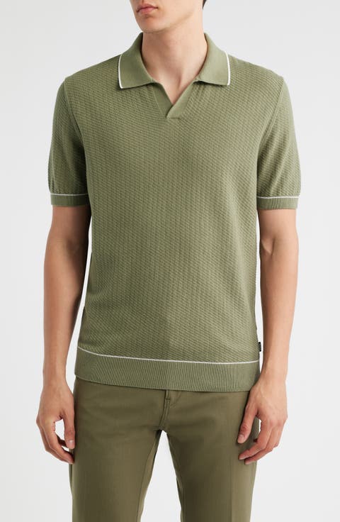 Isello Tipped Polo Sweater