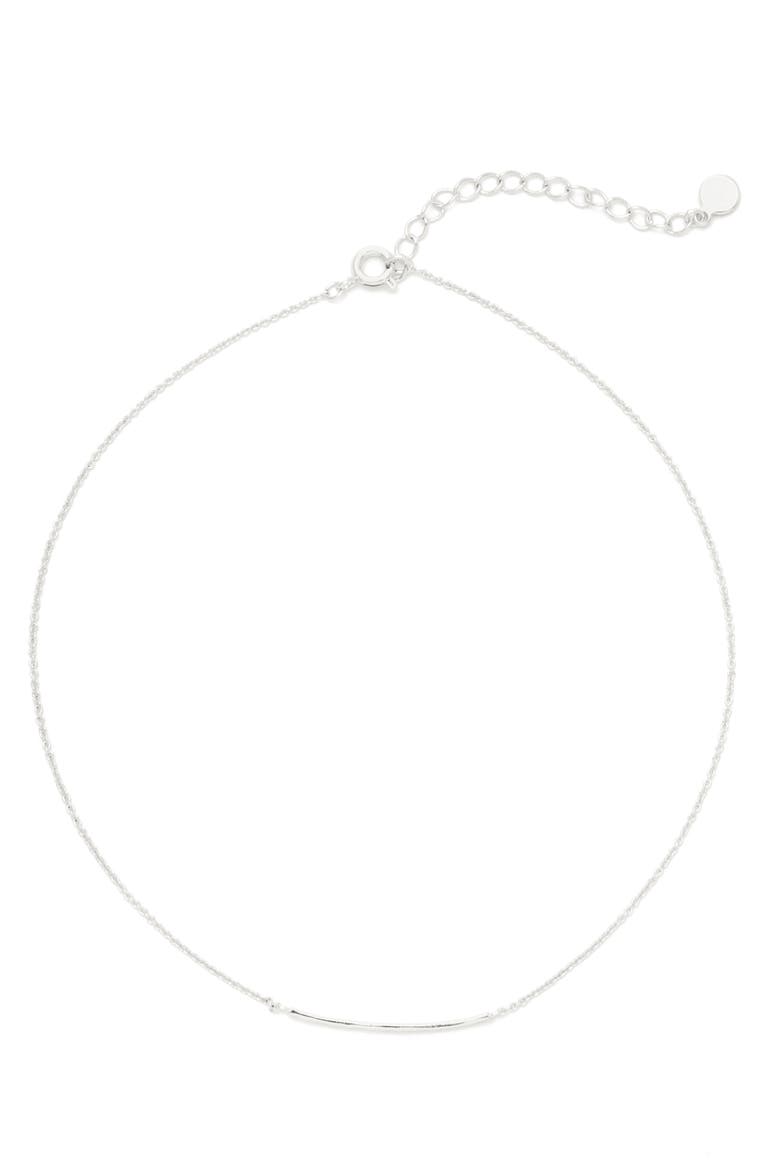 Taner Bar Choker, Main, color, SILVER
