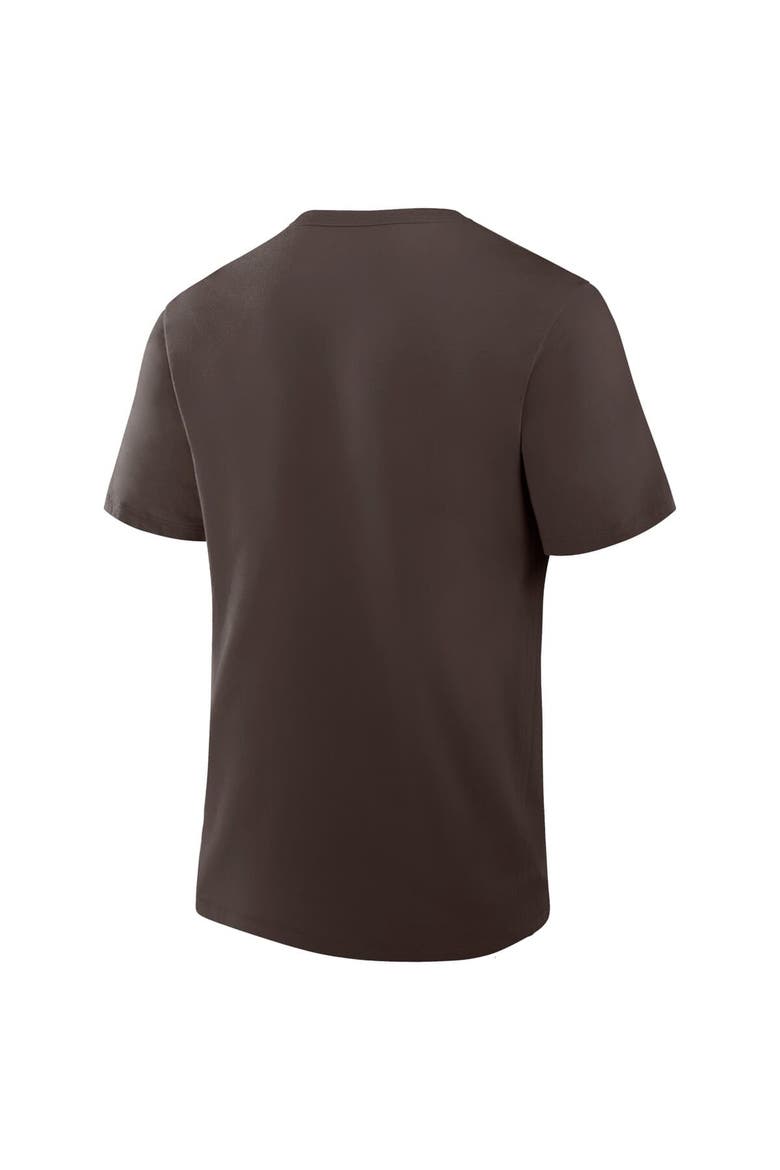 Men's Fanatics Brown Cleveland Browns Option Route Legacy T-Shirt, Alternate, color, Brown
