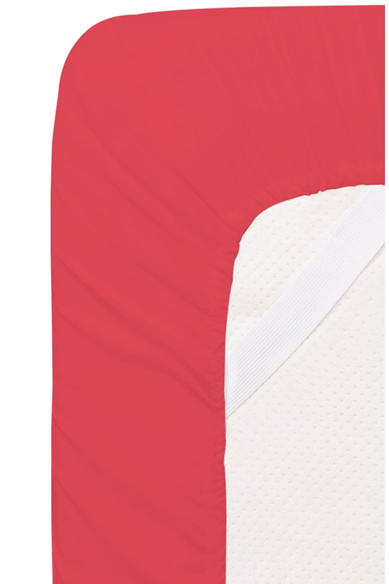 Bright Deep Pocket Microfiber Sheet Set, Alternate, color, HOT PINK