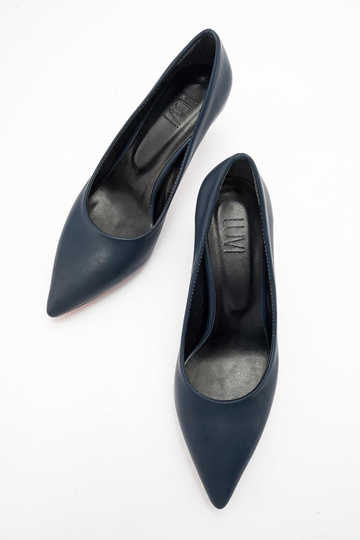 Pedra Pointed Toe Pump, Alternate, color, Navy