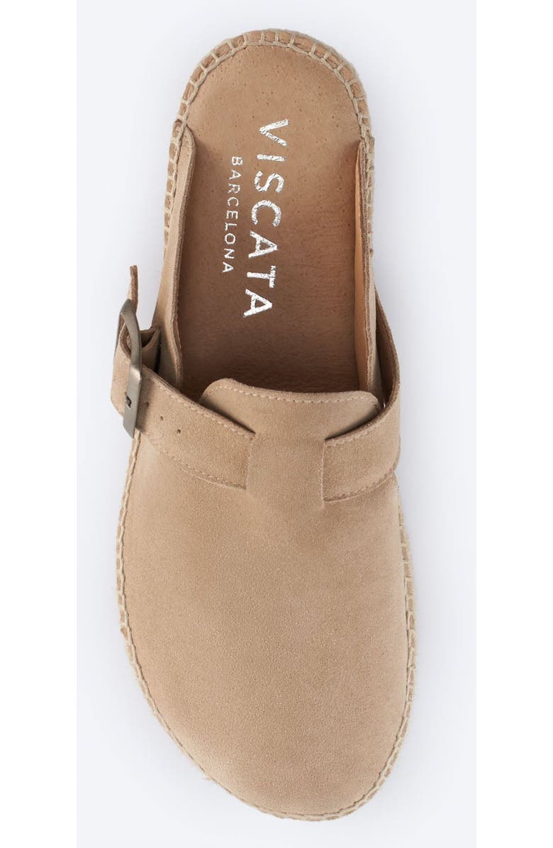 VISCATA Menuda Suede Espadrille Clogs, Alternate, color, Camel