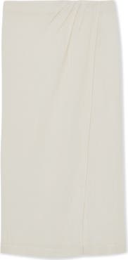 Reiss Rosa Semisheer Cotton Blend Cover-Up Skirt