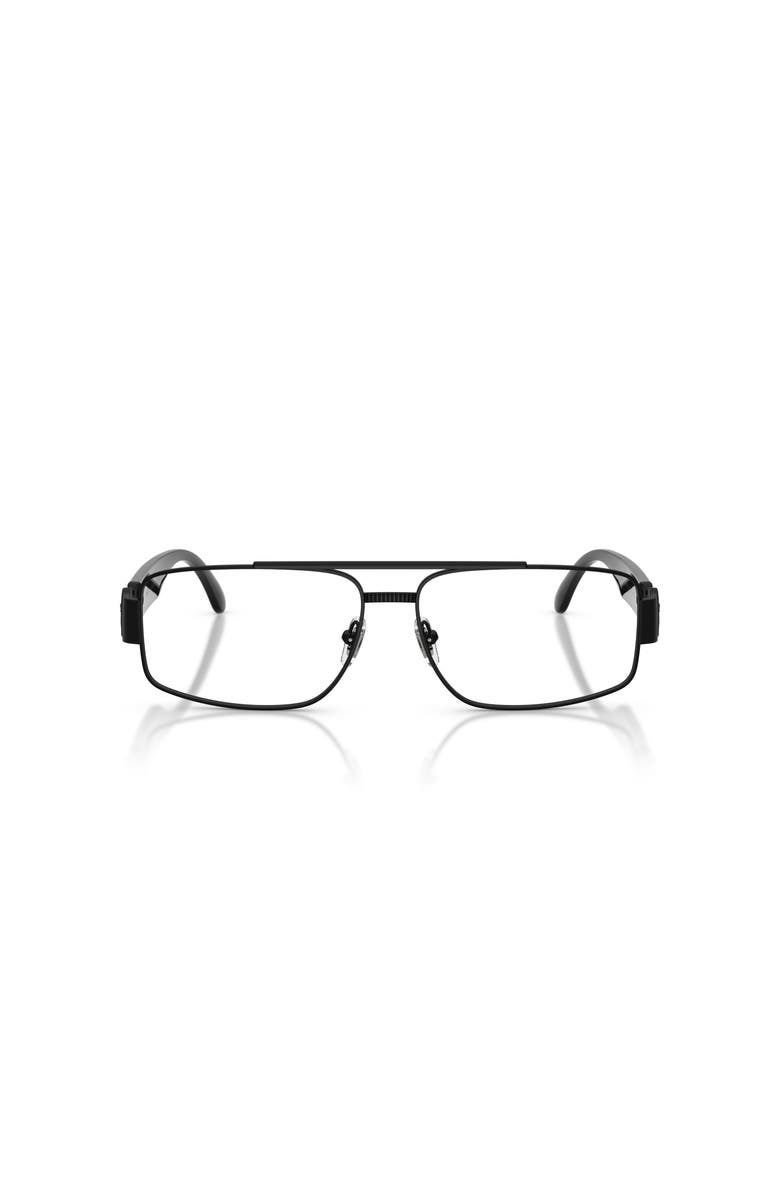 Versace 58mm Rectangle optical glasses, Alternate, color, Black