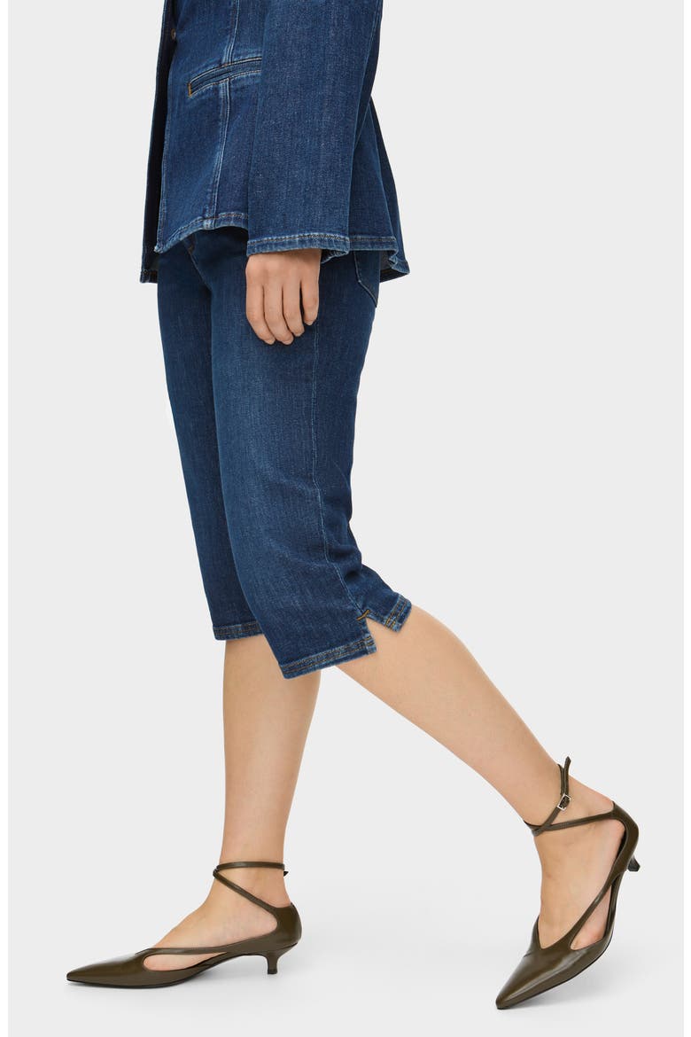 Gracey Pedal Pusher Jeans, Alternate, color, OCEAN BLUE