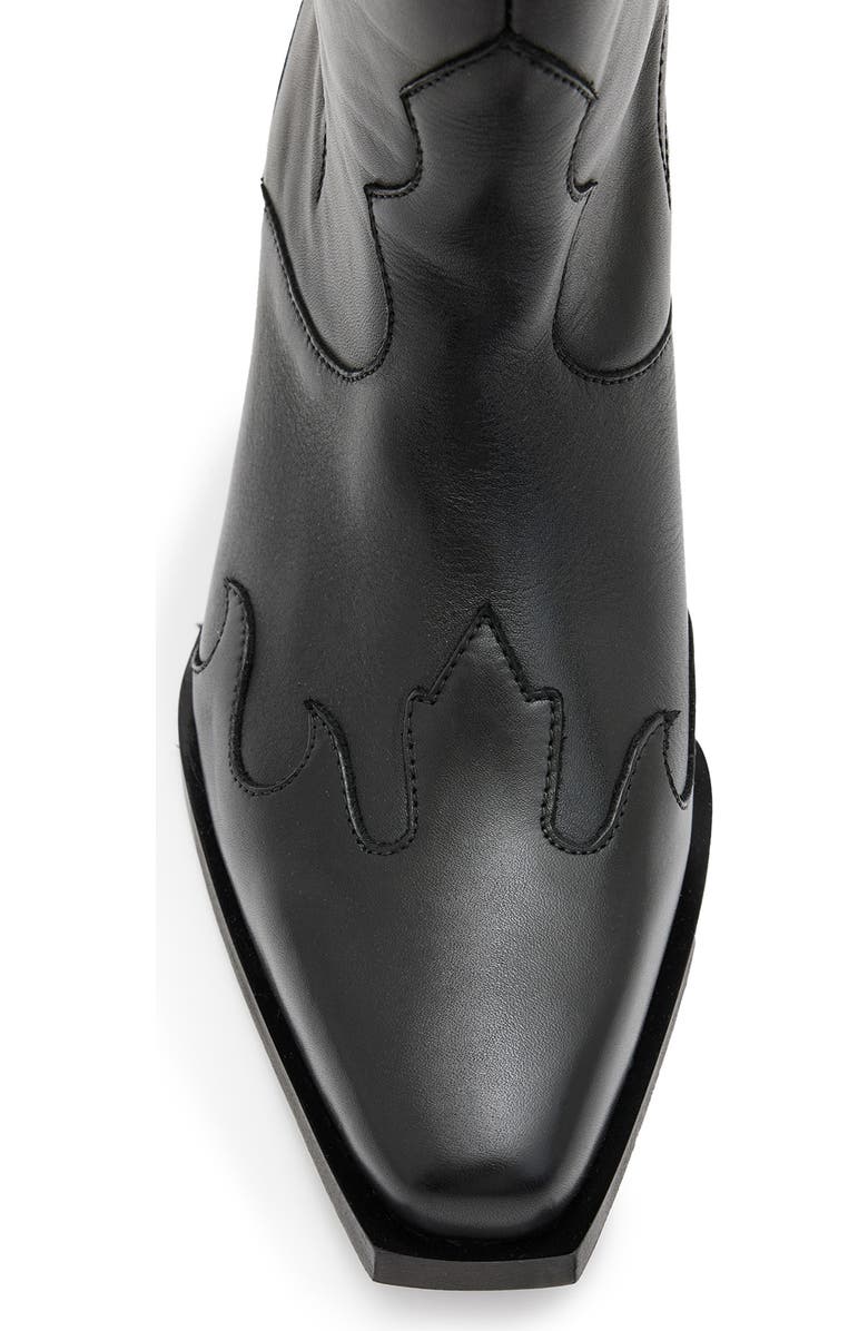 AllSaints Dolly Western Boot, Alternate, color, Black
