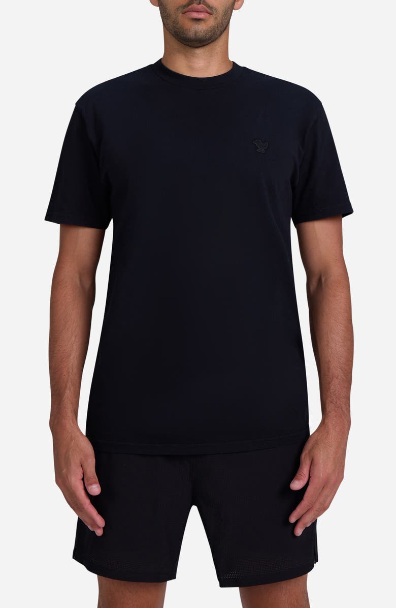 Bad Birdie Bad to your Core Embroidered Logo Cotton T-Shirt, Main, color, Black