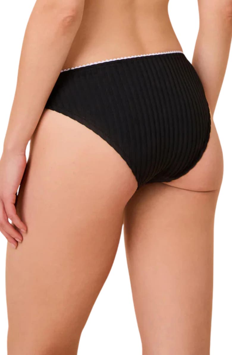 Solid & Striped The Daphne Bikini Bottoms, Alternate, color, Noir
