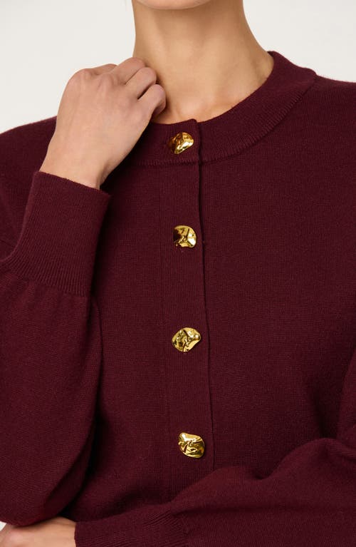 Astr The Label Aryn Cardigan In Burgundy