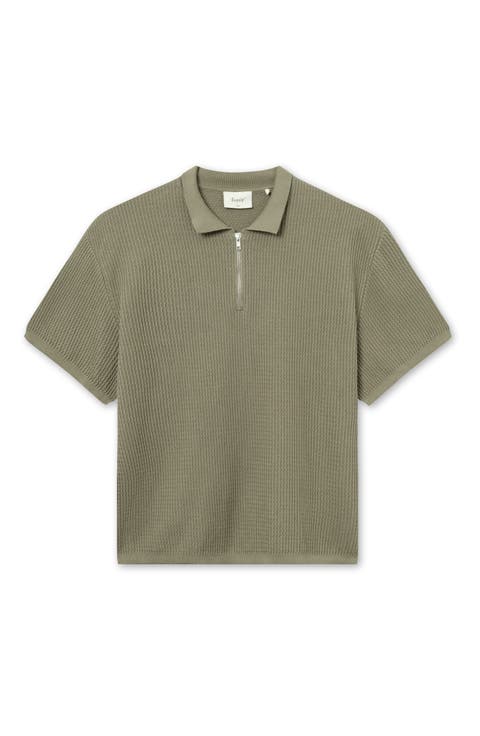 Moment Half Zip Organic Cotton Polo Sweater