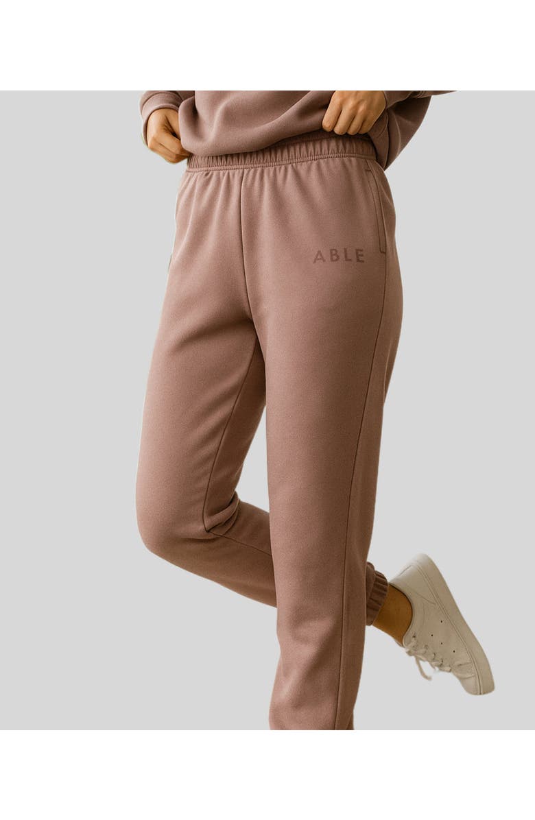 ABLE Signature Jogger Pant Hazel Pink, Main, color, Hazel Pink