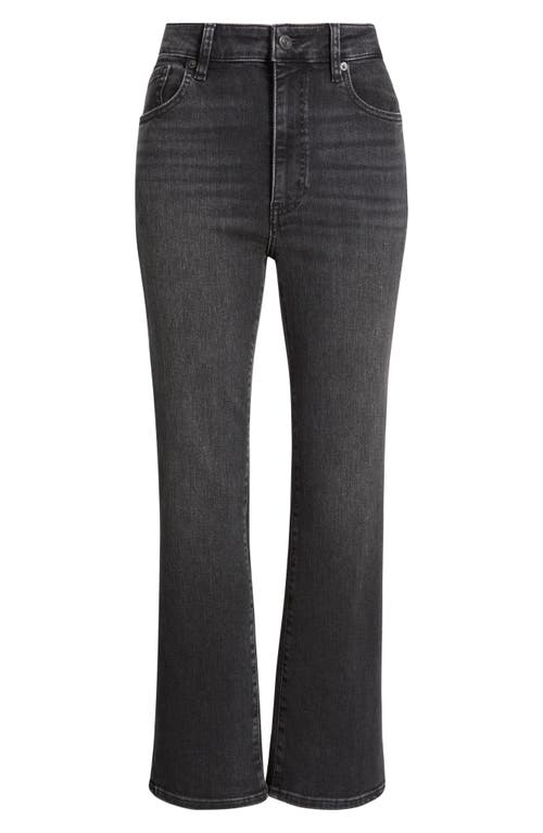 Frame The Reboot High Waist Ankle Bootcut Jeans In Black
