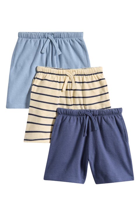 Kids' Assorted 3-Pack Textured Jersey Shorts (Toddler & Little Kid)