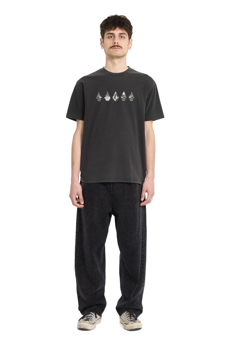 Lunar Phases Cotton Graphic T-Shirt, Alternate, color, BLACK
