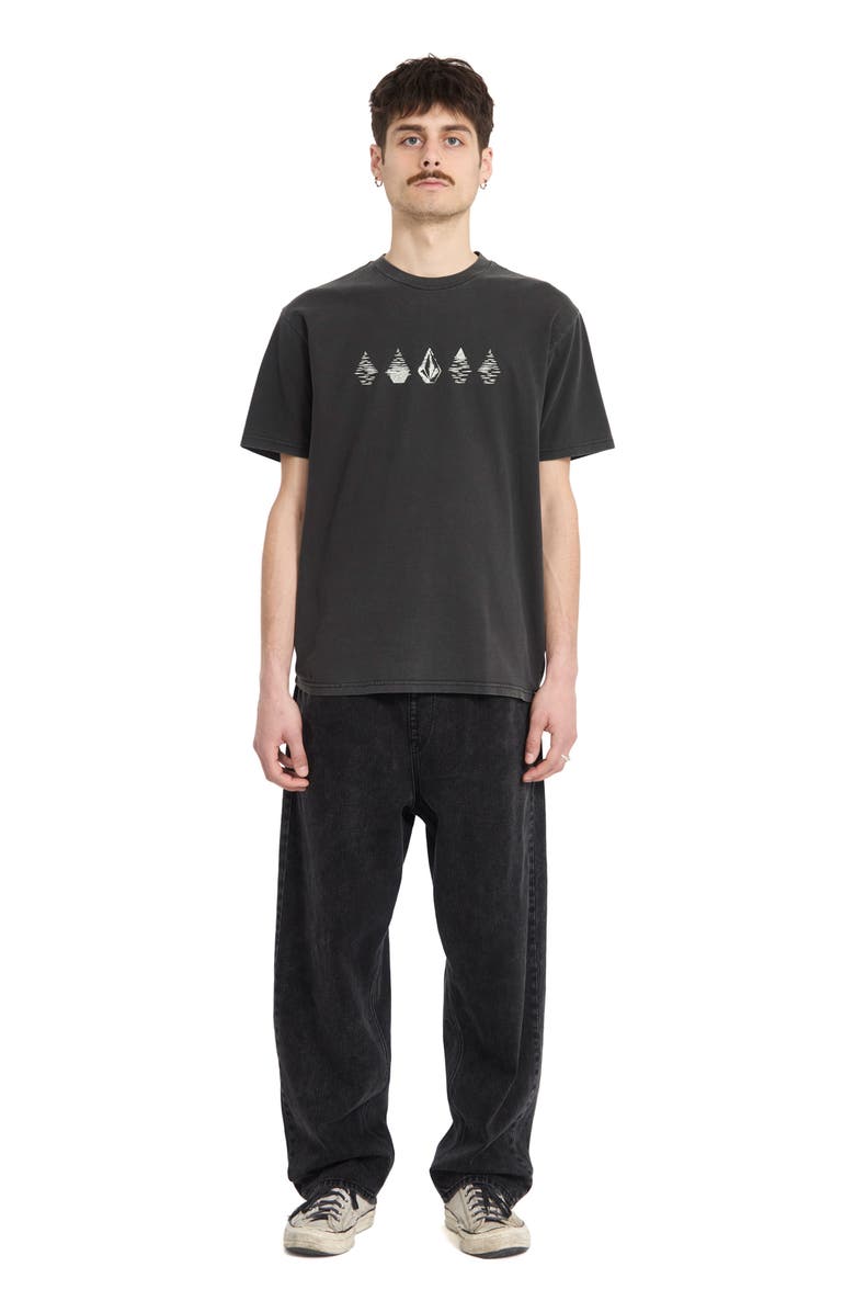 Volcom Lunar Phases Cotton Graphic T-Shirt, Alternate, color, Black