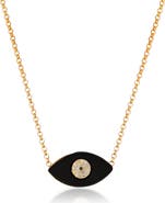 SPHERA MILANO CZ Enamel Evil Eye Necklace
