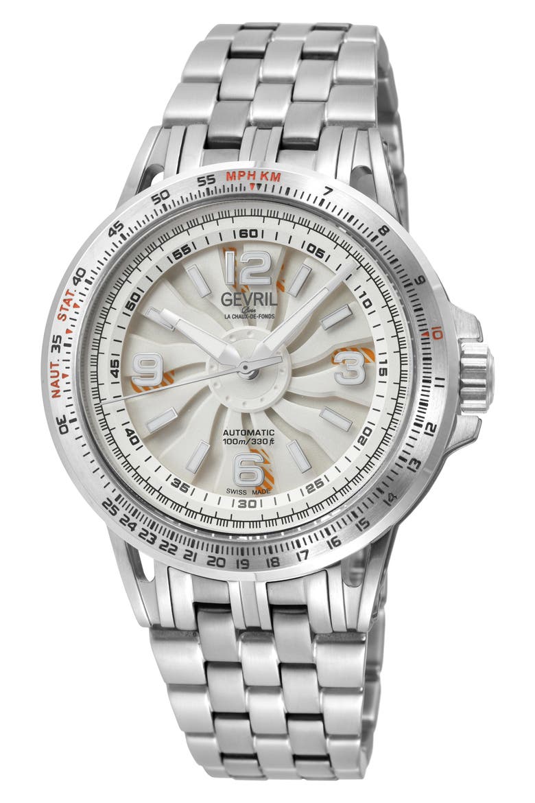 Wind Master Automatic Bracelet Watch, 44mm, Main, color, SILVER