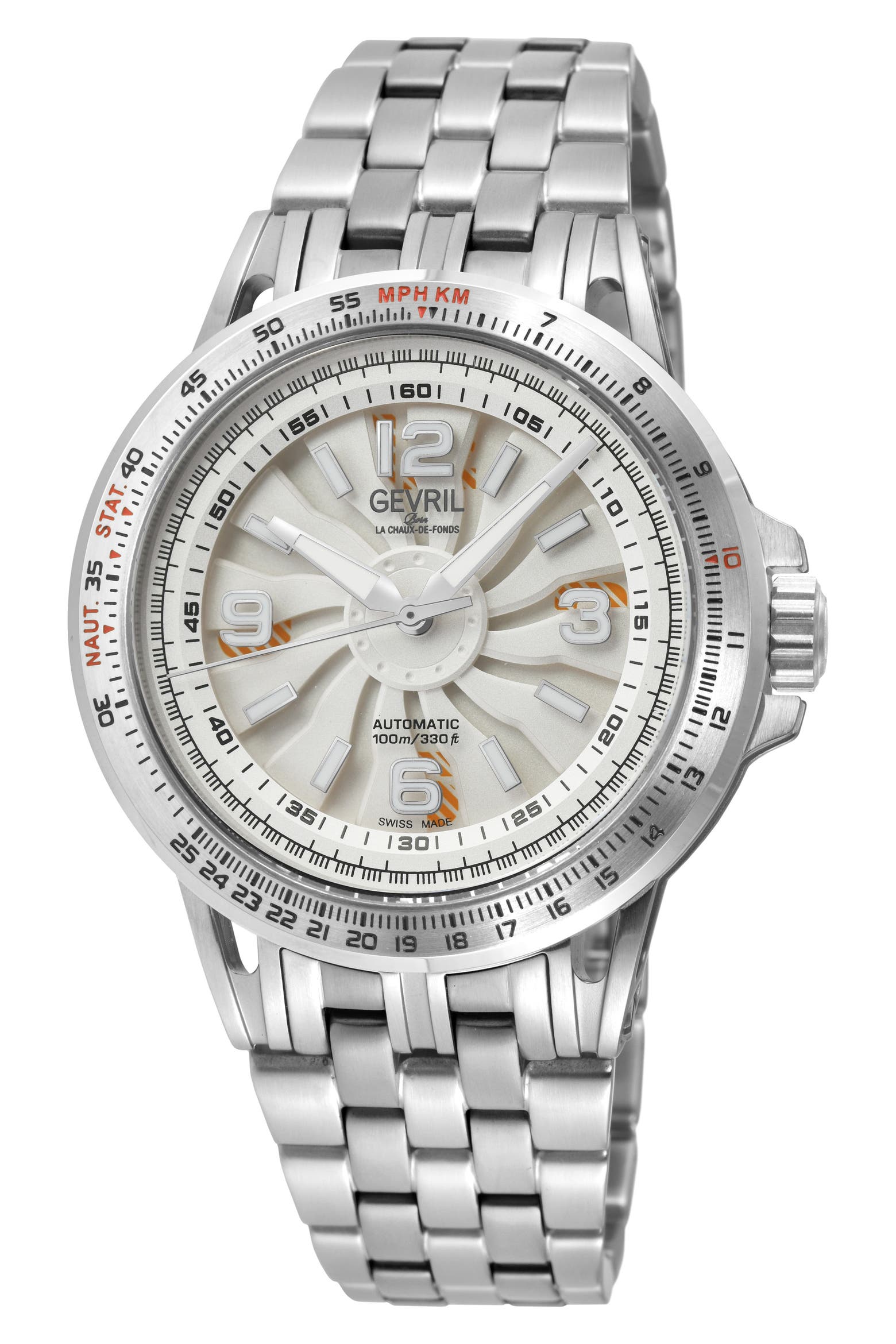 Weathermaster Watch GEVRIL Wind Master Automatic Bracelet Watch, 44mm (Men) | Nordstromrack
