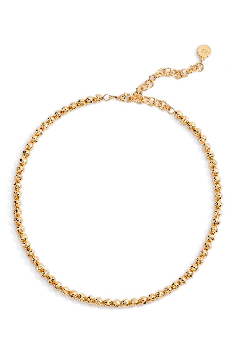 Beaded Necklace, Main, color, GOLD